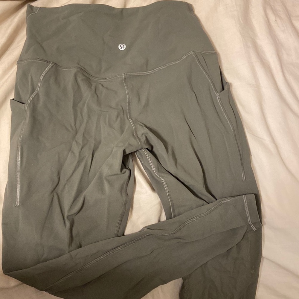 Lulu lemon leggings olive green